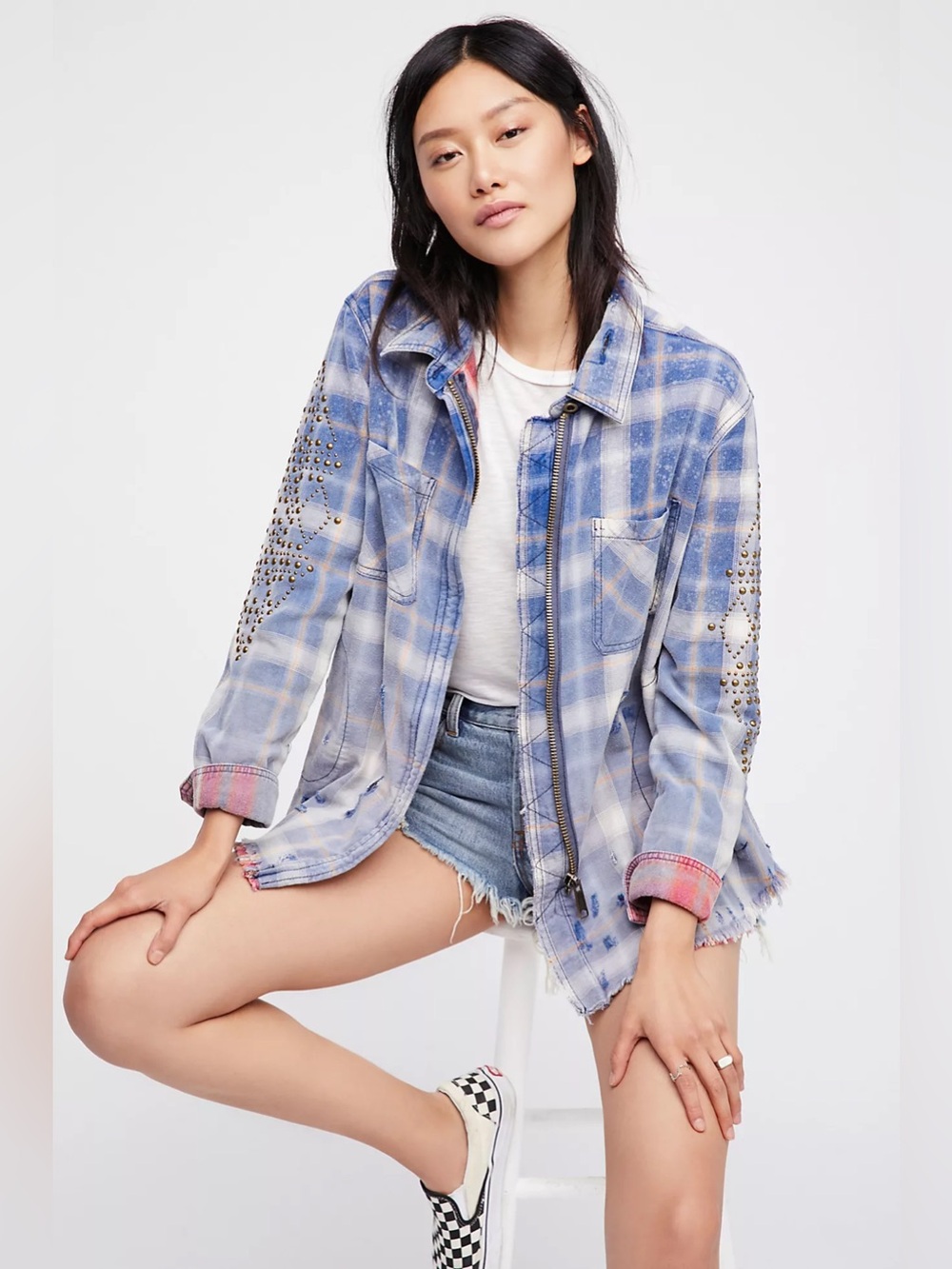 Free People Deconstructured Shirt Jacket NEW